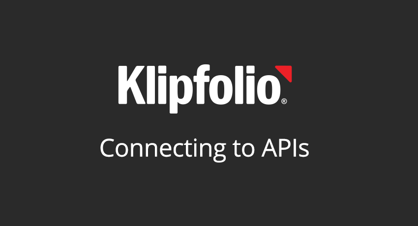 Learning Klipfolio - Connecting to APIs Webinar