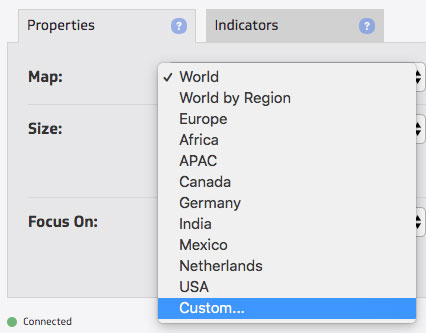 Learn Klipfolio - Working with Custom Maps