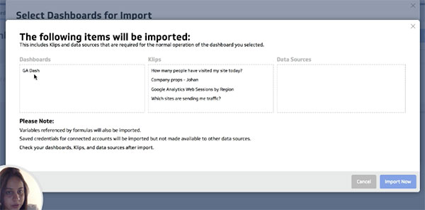 Learn Klipfolio - Importing Dashboards to Client Accounts