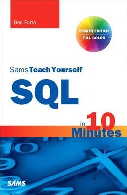 Book Cover: Sams Teach Yourself SQL in 10 mins
