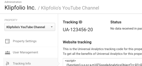 how to connect youtube account to google analytics google analytics tracking id for youtube